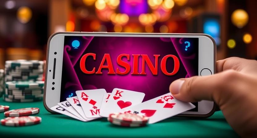 PJ0K mobile casino app interface